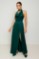 Picture of Premium satin maxi cut out dress