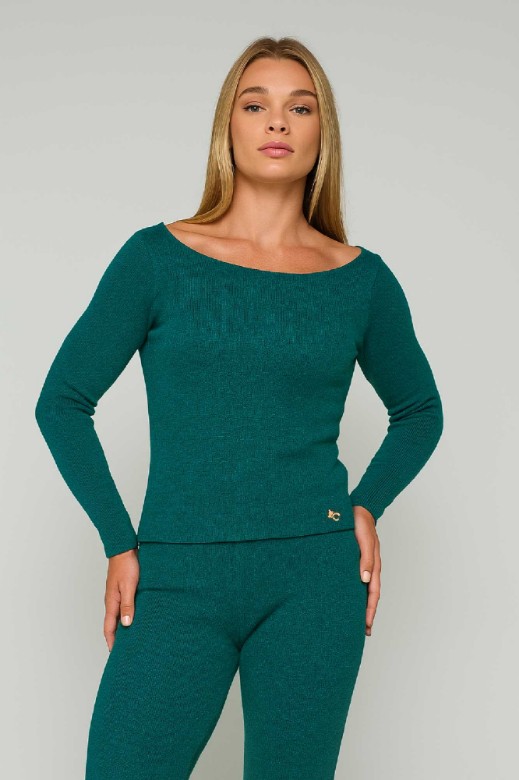 Εικόνα της Μπλουζάκι πλεκτό Essentians off-shoulder