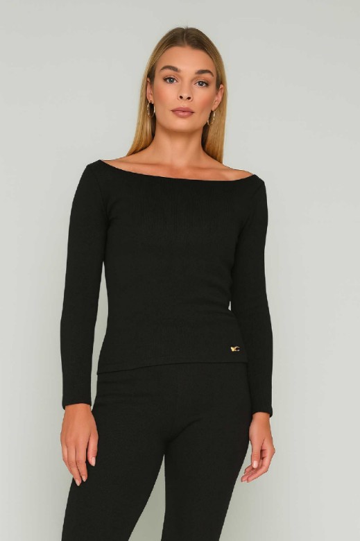 Εικόνα της Μπλουζάκι πλεκτό Essentians off-shoulder
