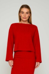 Picture of Essentians long-sleeved knitted blouse