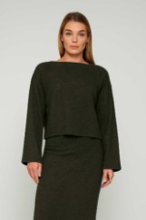 Picture of Essentians long-sleeved knitted blouse