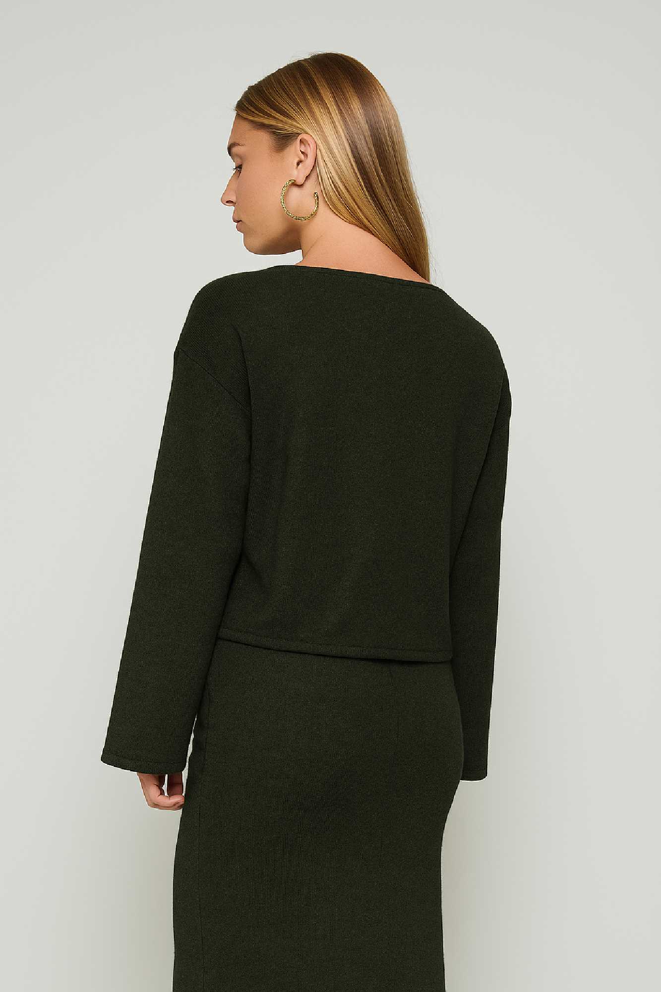 Picture of Essentians long-sleeved knitted blouse