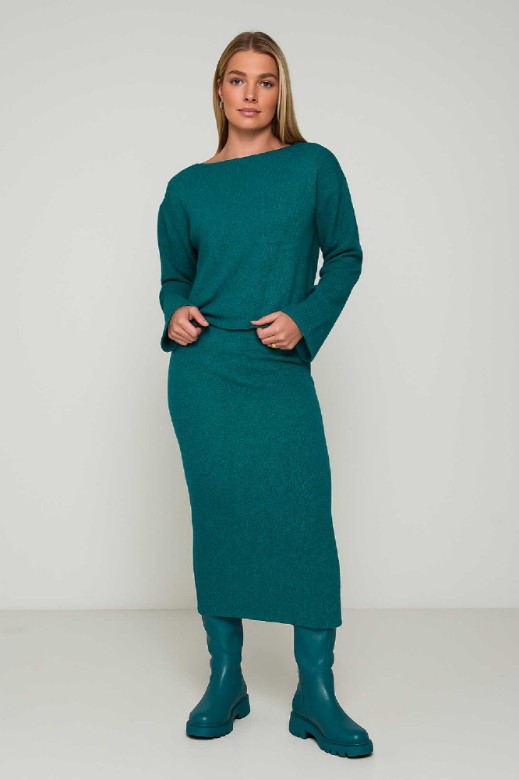 Picture of Essentians long-sleeved knitted blouse