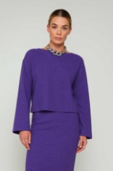 Picture of Essentians long-sleeved knitted blouse