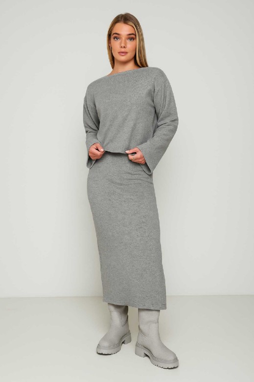 Picture of Essentians long-sleeved knitted blouse