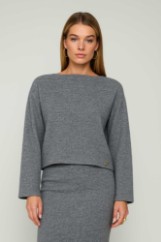 Picture of Essentians long-sleeved knitted blouse