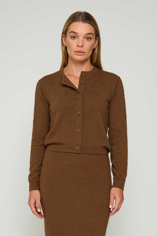 Picture of Essentians knitted cardigan with buttons