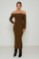 Picture of Essentians Off-Shoulder Knitted Dress