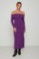 Picture of Essentians Off-Shoulder Knitted Dress
