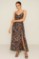 Picture of Maxi dress with slit and thin straps