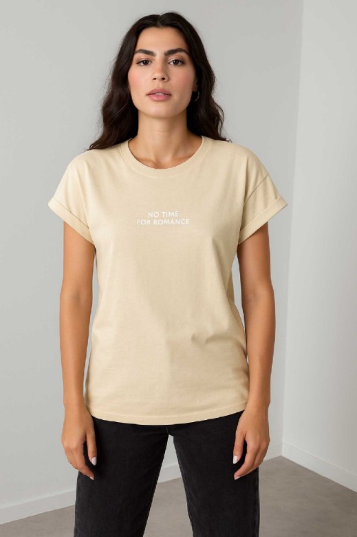 Εικόνα της T-shirt βαμβακερό "NO TIME"