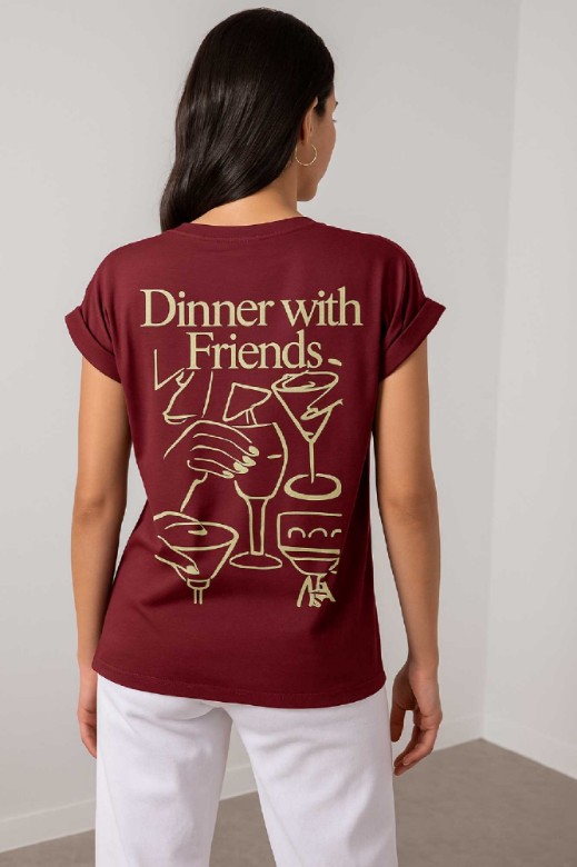 Picture of "DINNER" cotton T-shirt