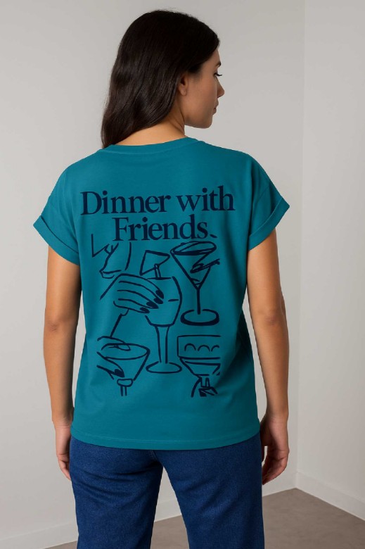 Picture of "DINNER" cotton T-shirt