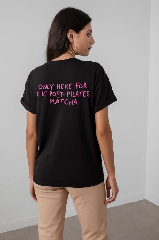 Picture of "PILATES MATCHA" cotton T-shirt