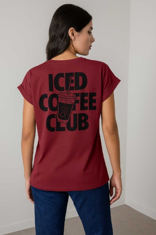Picture of "ICED COFFEE" cotton T-shirt