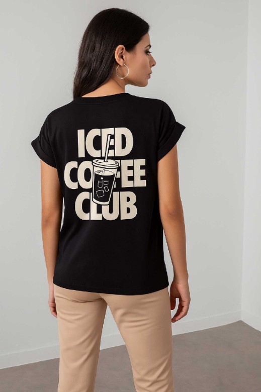 Picture of "ICED COFFEE" cotton T-shirt