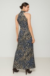 Picture of Printed maxi halter dress