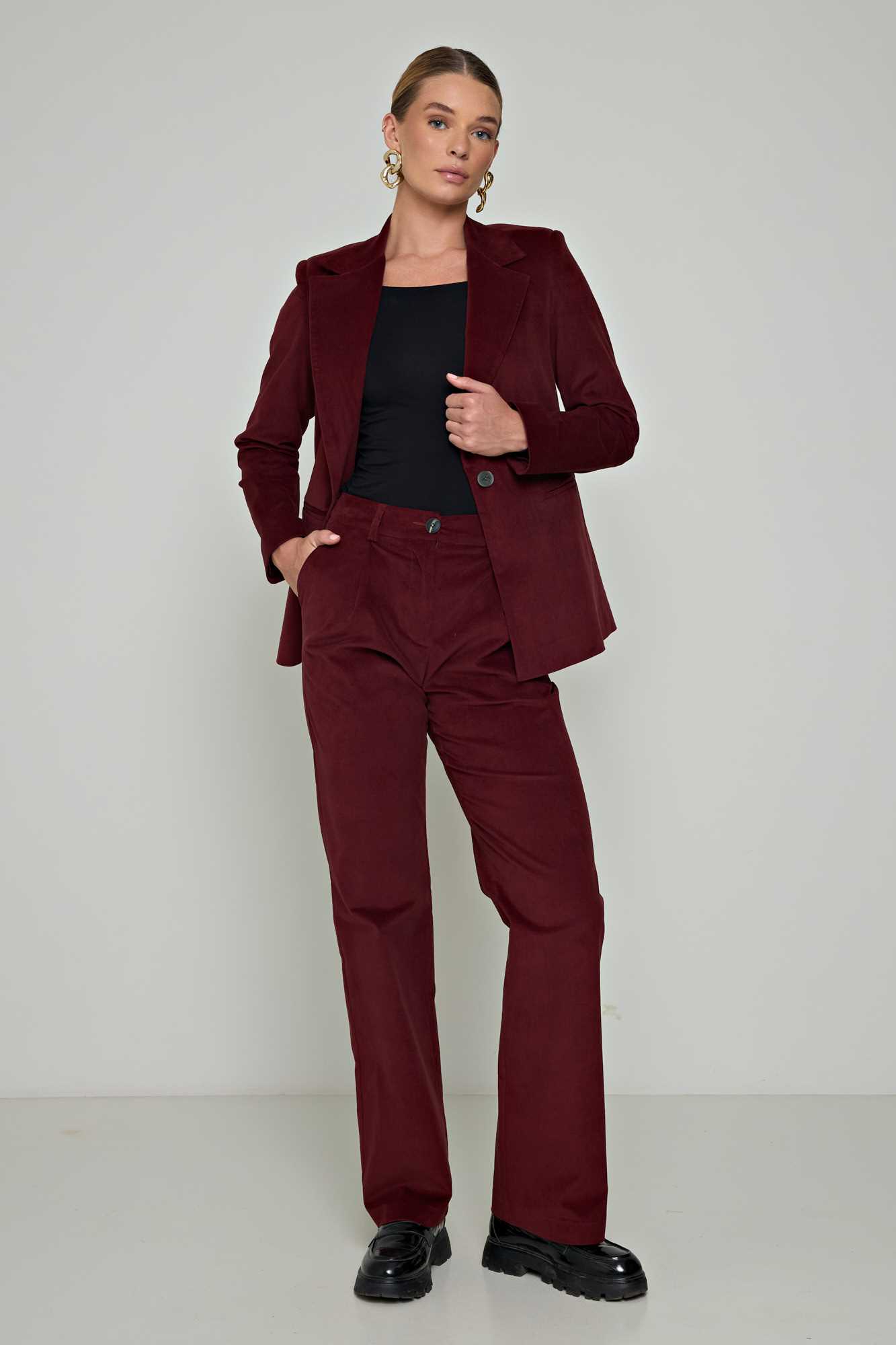 Εικόνα της Σακάκι slim velvet