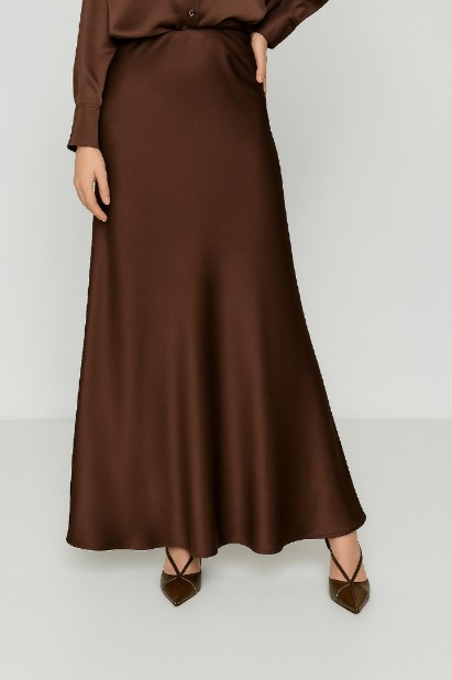 Picture of Satin maxi skirt with a slight sheen
