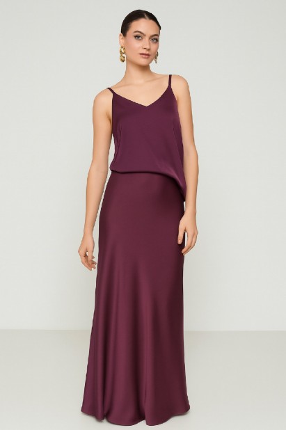 Picture of Satin blouse with thin straps