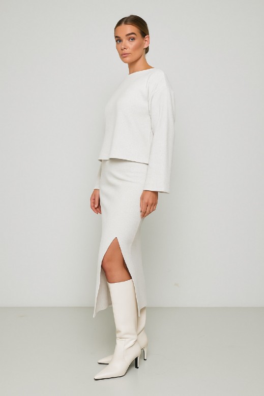 Picture of Essentians long-sleeved knitted blouse
