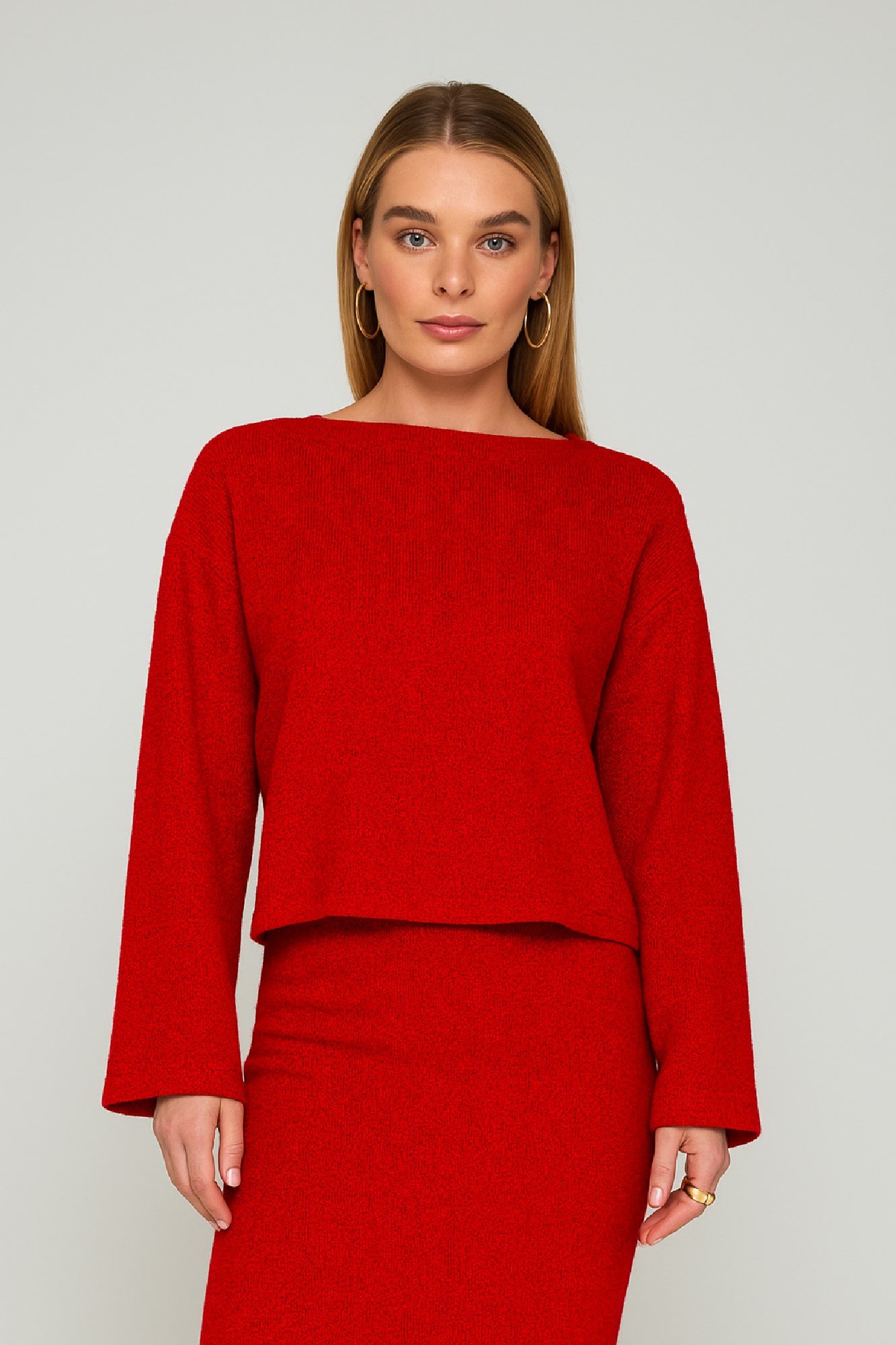 Picture of Essentians long-sleeved knitted blouse