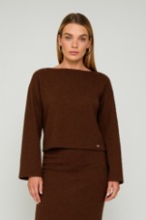 Picture of Essentians long-sleeved knitted blouse