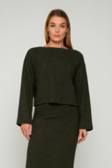 Picture of Essentians long-sleeved knitted blouse