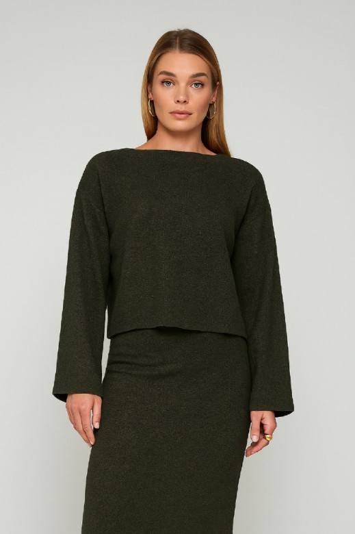Picture of Essentians long-sleeved knitted blouse