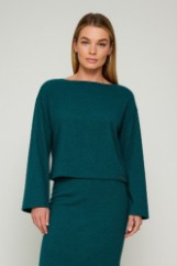 Picture of Essentians long-sleeved knitted blouse