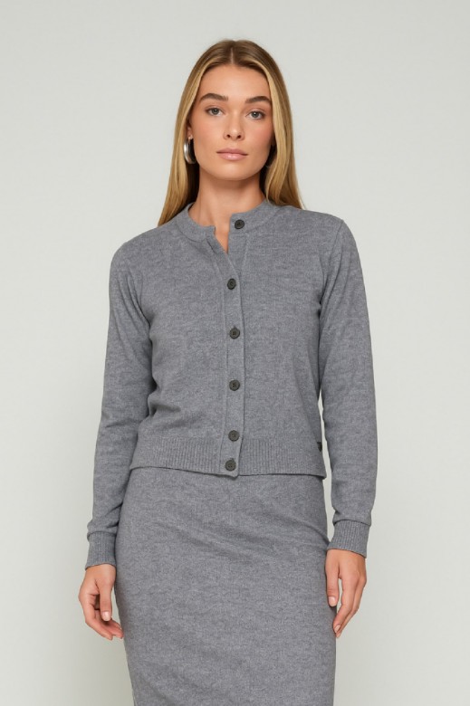 Picture of Essentians knitted cardigan with buttons