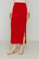 Picture of Essentians knitted skirt with slit