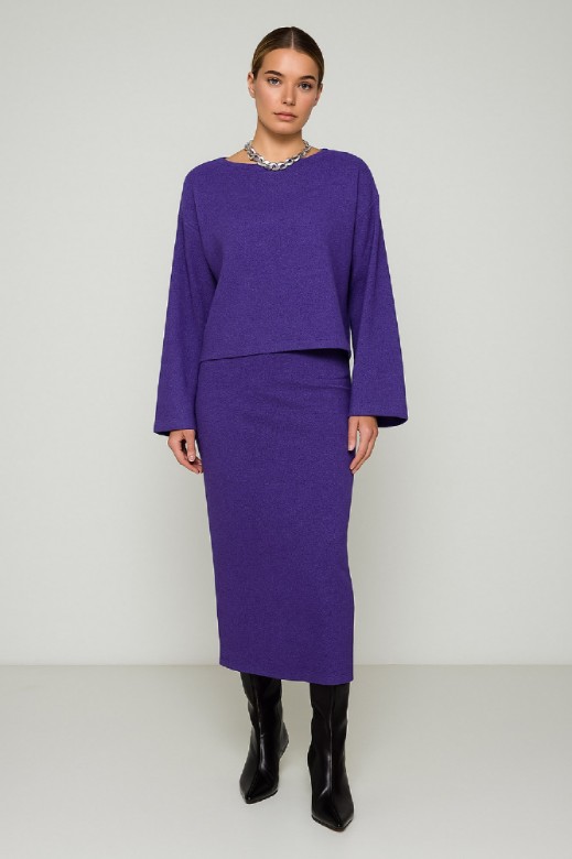 Picture of Essentians knitted skirt with slit