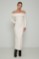Picture of Essentians Off-Shoulder Knitted Dress