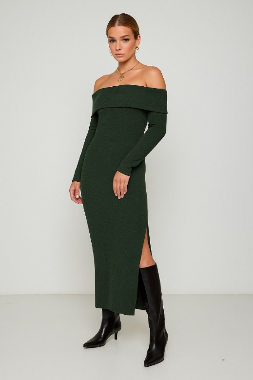 Εικόνα της Φόρεμα πλεκτό essentials Off-Shoulder