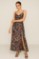 Picture of Maxi dress with slit and thin straps