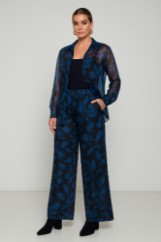 Picture of Silky touch loose shirt with semi-transparency