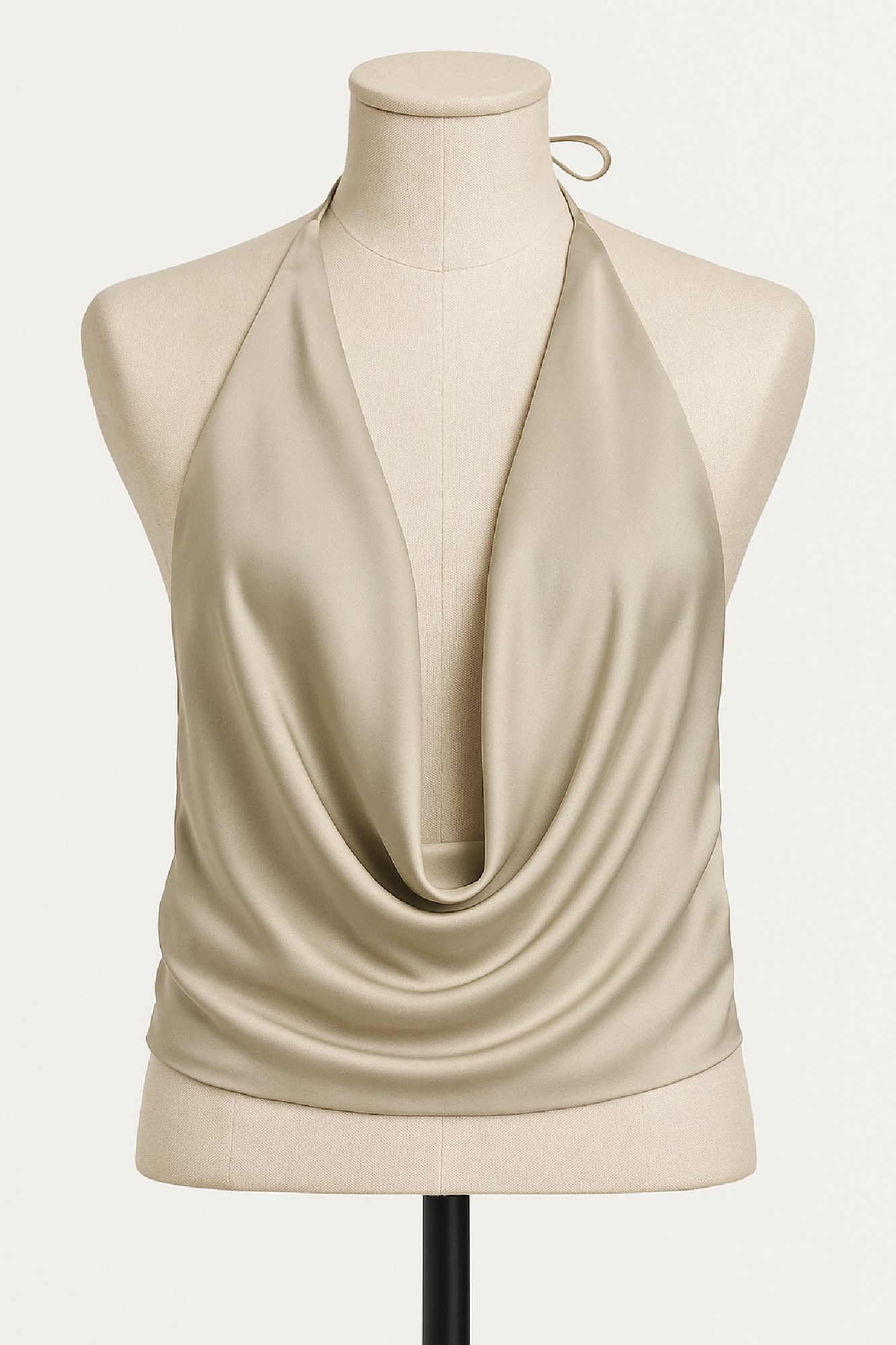 Picture of Premium satin blouse with deep neckline