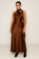 Picture of Premium satin maxi dress with tie at the neck