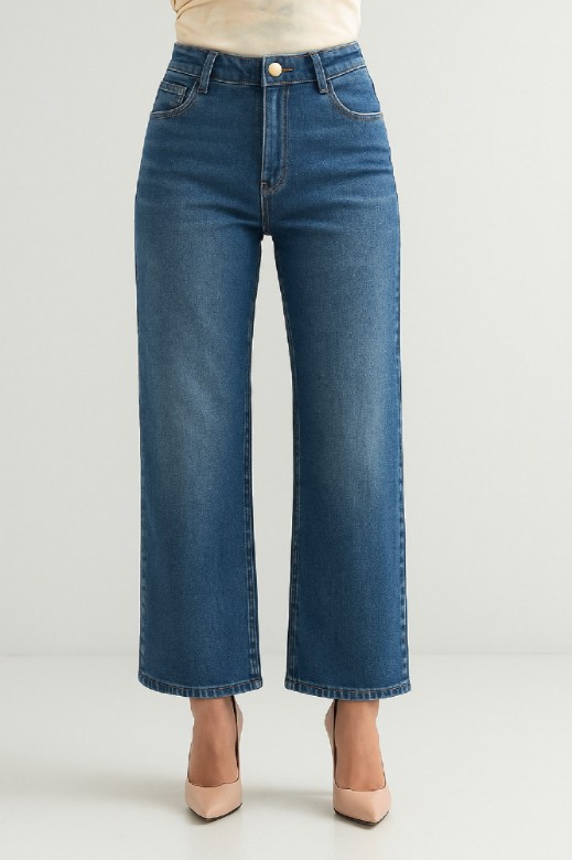 Picture of High-Waisted Wide Leg Jeans