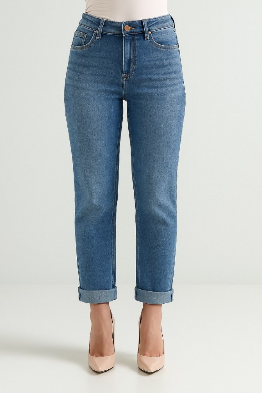 Picture of High-Waisted Slim Fit Jeans