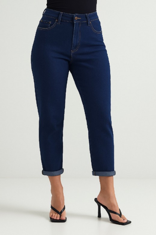 Picture of High-Waisted Tapered Fit Jeans