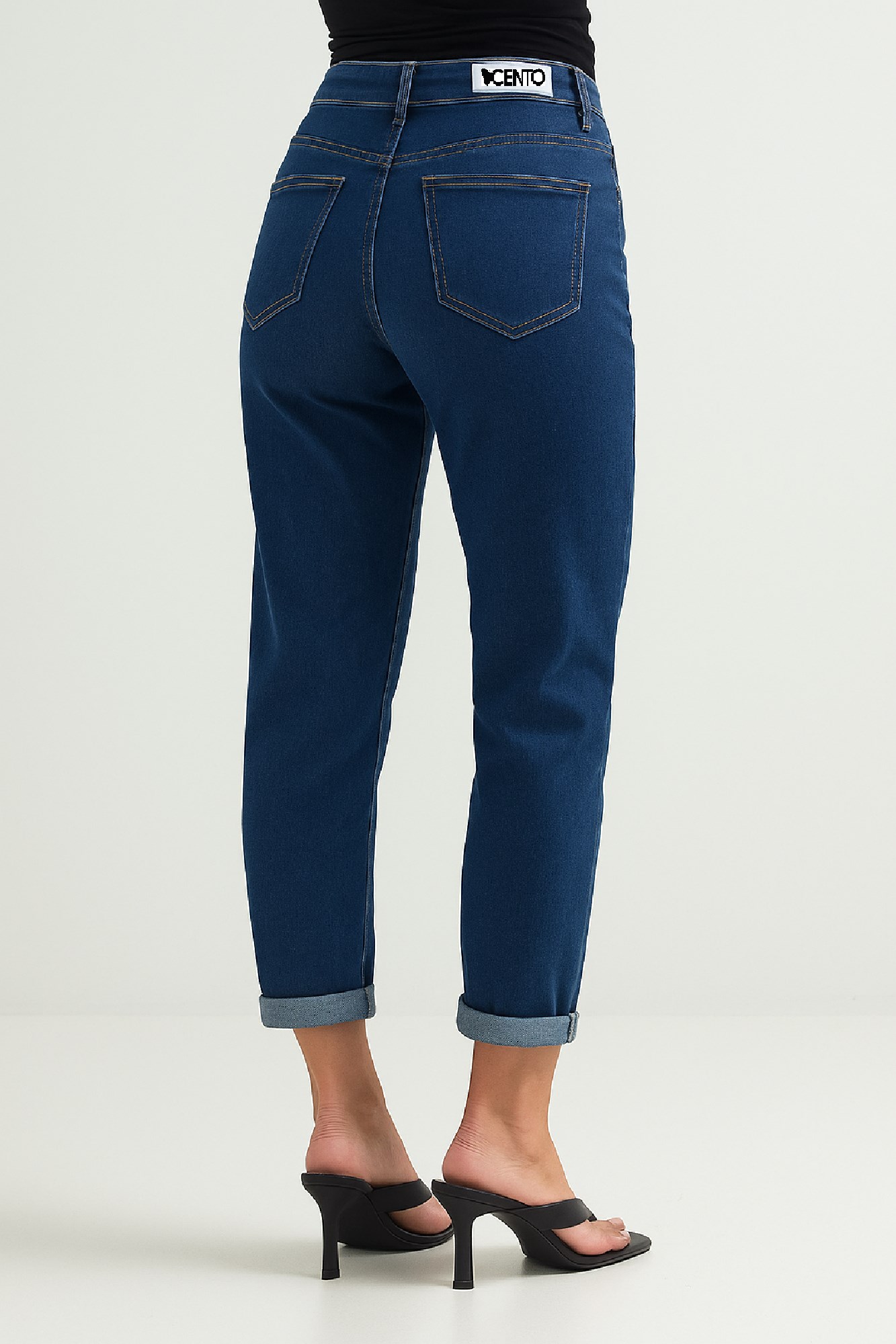 Picture of High-Waisted Tapered Fit Jeans