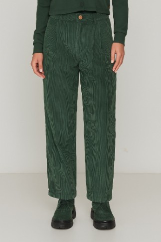 Picture of High-Waisted Corduroy Straight Fit Pants