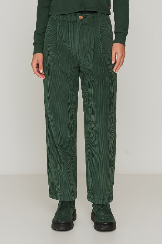 Εικόνα της Ψηλόμεσο παντελόνι κοτλέ straight fit