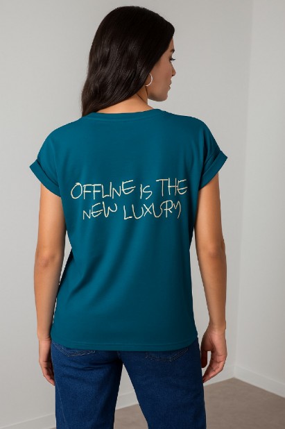 Picture of "OFFLINE" cotton T-shirt