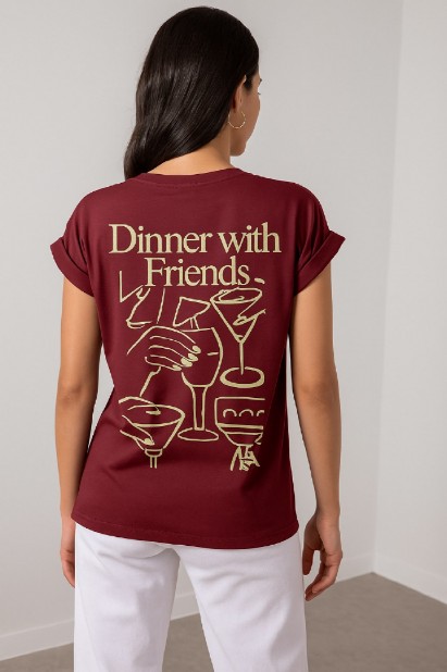 Picture of "DINNER" cotton T-shirt