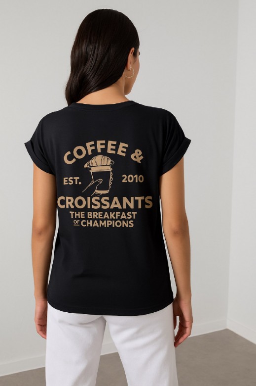 Picture of "COFFEE & CROISSANTS" cotton T-shirt