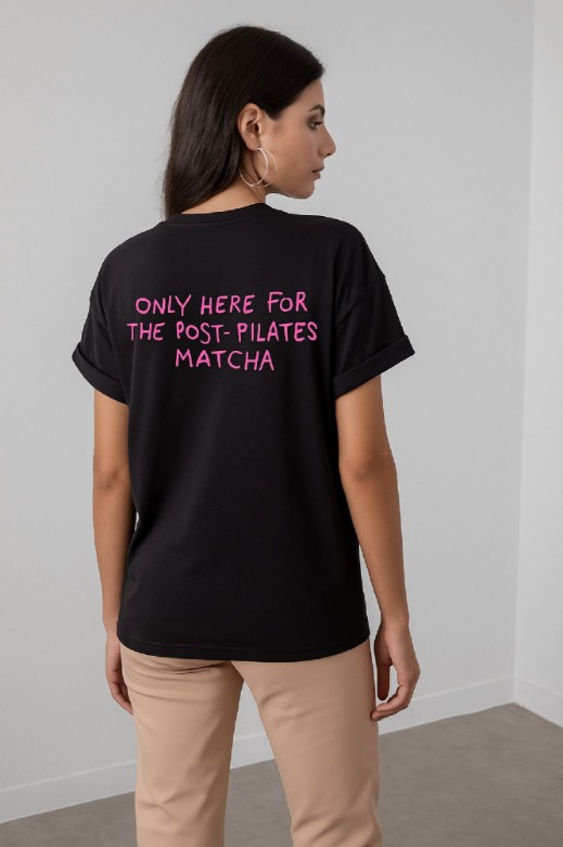Picture of "PILATES MATCHA" cotton T-shirt