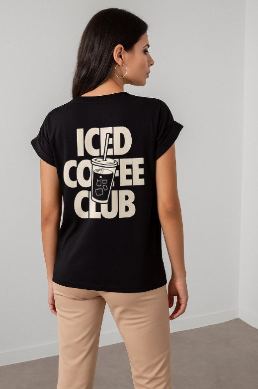 Picture of "ICED COFFEE" cotton T-shirt